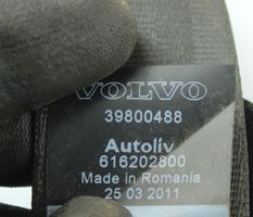 Volvo V60 Cintura di sicurezza posteriore 39800488