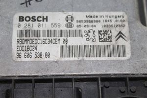 Citroen C3 Komputer / Sterownik ECU i komplet kluczy 9660653880