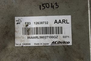 Opel Meriva B Unité de commande, module ECU de moteur 12638732