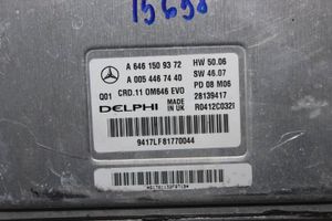 Mercedes-Benz C W204 Moottorin ohjainlaite/moduuli A6461509372