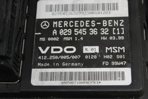 Mercedes-Benz A W168 Moottorin ohjainlaite/moduuli A0295453632