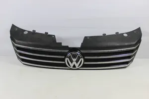 Volkswagen PASSAT B7 Grille calandre supérieure de pare-chocs avant 3AA853651