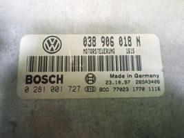 Volkswagen PASSAT B5 Moottorin ohjainlaite/moduuli (käytetyt) 038906018N 0281001727