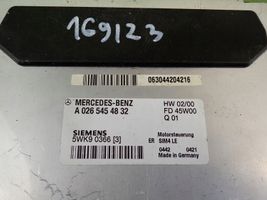 Mercedes-Benz E W210 Unité de commande, module ECU de moteur A0265454832