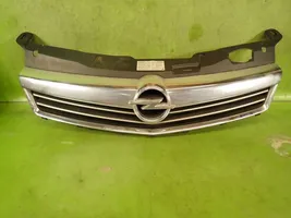 Opel Astra H Grille calandre supérieure de pare-chocs avant 