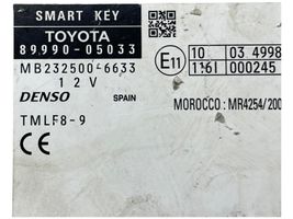 Toyota Avensis T270 Beraktės sistemos KESSY (keyless) valdymo blokas/ modulis 8999005033