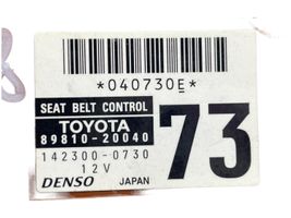 Toyota Avensis T270 Relè allarme cinture di sicurezza 8981020040
