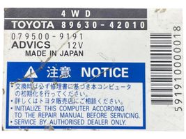 Toyota RAV 4 (XA30) Pavarų dėžės reduktorius (razdatkės) valdymo blokas 8963042010