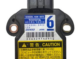 Toyota Land Cruiser (J150) Capteur de vitesse de lacet d'accélération ESP 8918348030