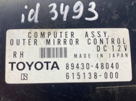 Lexus RX 450H Module de commande rétroviseur latéral 8943048040