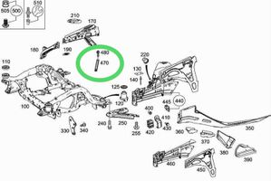 Mercedes-Benz GLE (W166 - C292) Altra parte del vano motore A1666260183