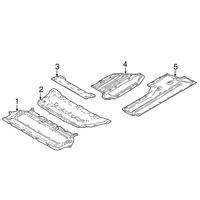 BMW 7 G11 G12 Vidurinė dugno apsauga 51757340172