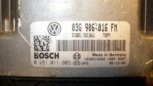 Volkswagen Golf V Kit centralina motore ECU e serratura 