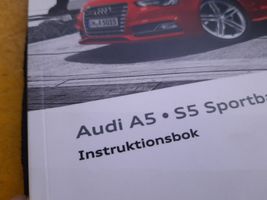 Audi A5 Sportback 8TA Libretto di servizio dei proprietari 