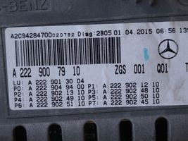 Mercedes-Benz S W222 Monitor / wyświetlacz / ekran A2229007910