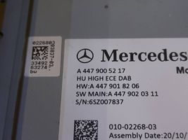 Mercedes-Benz Vito Viano W447 Mascherina unità principale autoradio/GPS A4479005217