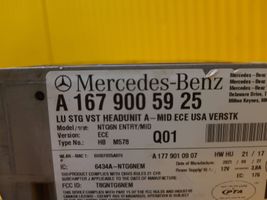 Mercedes-Benz GLE W167 Cadre, panneau d'unité radio / GPS A1679005925