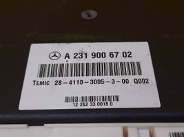 Mercedes-Benz SL R231 Module de commande suspension pneumatique arrière A2319006702