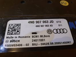 Audi A8 S8 D5 Module de contrôle carrosserie centrale 4N0907063JD