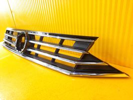 Volkswagen PASSAT B8 Grille calandre supérieure de pare-chocs avant 3G0853653N