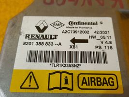 Renault Kangoo II Module de contrôle airbag 8201388833A