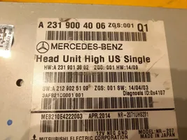 Mercedes-Benz SL R231 Cadre, panneau d'unité radio / GPS A2319004006