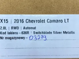 Chevrolet Camaro Doublure de coffre arrière, tapis de sol 078701744