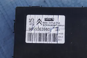 Citroen C5 Interrupteur de poignée d'ouverture de coffre arrière 9665363980