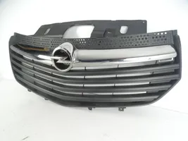 Opel Vivaro Front bumper upper radiator grill 93868859