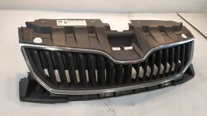 Skoda Fabia Mk3 (NJ) Grille calandre supérieure de pare-chocs avant 6V0853653