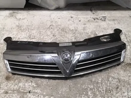 Opel Astra H Front bumper upper radiator grill 13266525