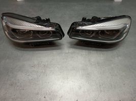 BMW 2 F46 Lot de 2 lampes frontales / phare 8738642 8738641