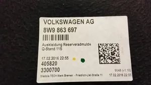 Audi A4 S4 B9 Bagažinės kilimas 8W9863697