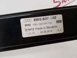 Audi A4 S4 B9 Mechanizm podnoszenia szyby przedniej bez silnika 8W0837462