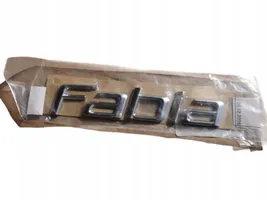 Skoda Fabia Mk2 (5J) Emblemat / Znaczek tylny / Litery modelu 5J6853687