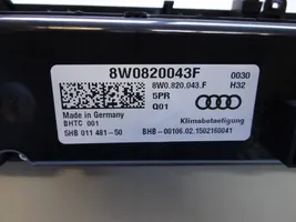 Audi A4 S4 B9 Panel klimatyzacji 8W0820043F