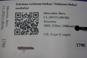 Mercedes-Benz CL C215 Tālruņa vadības bloks A2038203226