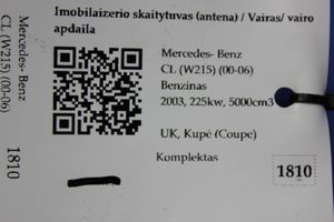 Mercedes-Benz CL C215 Antena / Czytnik / Pętla immobilizera A2158200975