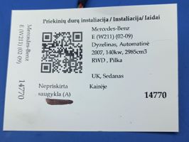 Mercedes-Benz E W211 Priekšējo durvju vadu instalācija A2115408308