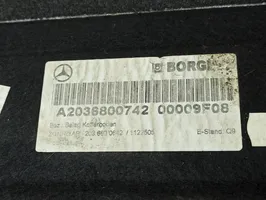 Mercedes-Benz C W203 Tavaratilan pohjan tekstiilimatto A2036800742