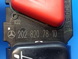 Mercedes-Benz C W202 Botón interruptor de luz de peligro 2028207810