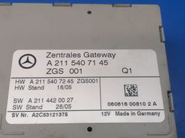 Mercedes-Benz CLS C219 Gateway valdymo modulis A2115407245