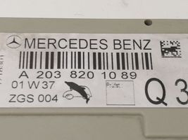 Mercedes-Benz C W203 Module unité de contrôle d'antenne A2038201089