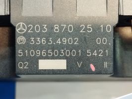 Mercedes-Benz C W203 Kit interrupteurs A2038702510