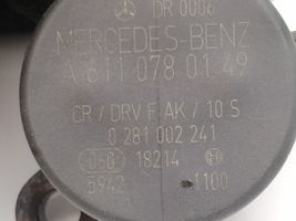 Mercedes-Benz A W168 Fuel pressure regulator A6110780149