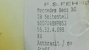Mercedes-Benz CLK A208 C208 Osłona boczna fotela tylnego 6007048N9B52
