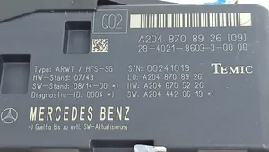 Mercedes-Benz C W204 Takaluukun/tavaratilan luukun nostomoottori A2048202842