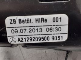 Mercedes-Benz E W212 Levier de réglage de siège A2129209500