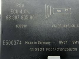 Opel Corsa F Pysäköintitutkan (PCD) ohjainlaite/moduuli 9838793580