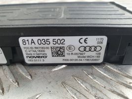 Audi A3 S3 8V Belaidžio įkrovimo modulis 81A035502